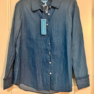 Draper James Blue Button Down Shirt
